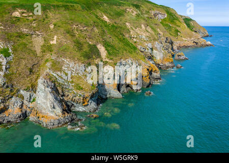 Aerial View Howth cliffs , Dublin Stock Photo