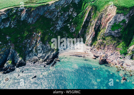 Aerial View Howth cliffs , Dublin Stock Photo