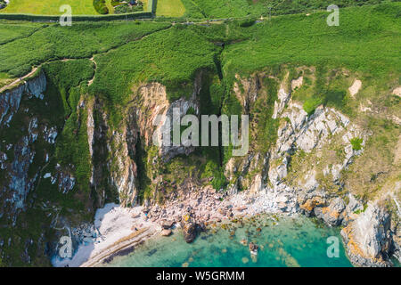 Aerial View Howth cliffs , Dublin Stock Photo