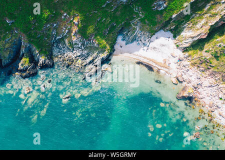 Aerial View Howth cliffs , Dublin Stock Photo