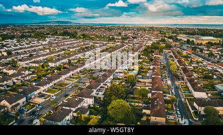 Dublin aerial view of Beaumont village Stock Photo