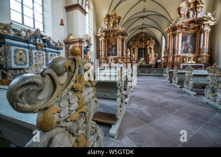 Princely Abbey of Corvey, UNESCO World Heritage Site, North Rhine-Westphalia, Germany, Europe Stock Photo