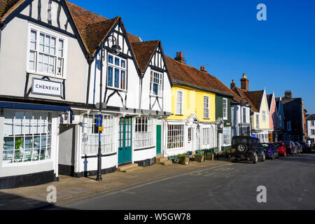 Market Hill Woodbridge Suffolk UK Stock Photo