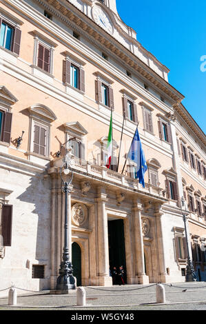 Monte Citorio Palace (Palazzo Montecitorio) seat of the Italian Chamber of Deputies, Rome, Lazio, Italy, Europe Stock Photo