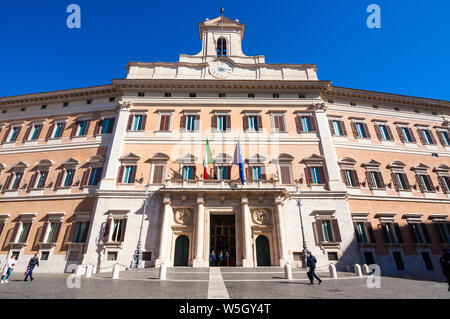 Monte Citorio Palace (Palazzo Montecitorio) seat of the Italian Chamber of Deputies, Rome, Lazio, Italy, Europe Stock Photo