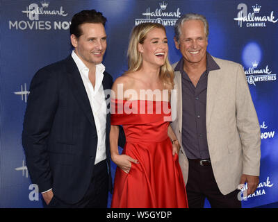 Peter Facinelli, Lily Anne Harrison and Gregory Harrison attends the Hallmark Channel and Hallmark Movies & Mysteries Summer 2019 TCA at Private Residence, Beverly Hills, California on July 26, 2019. Stock Photo