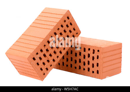 symboloic stacked bricks for home construction Stock Photo