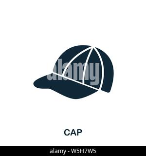 Cap icon. Flat style icon design. UI. Illustration of cap icon. Pictogram isolated on white. Ready to use in web design, apps, software, print. Stock Vector