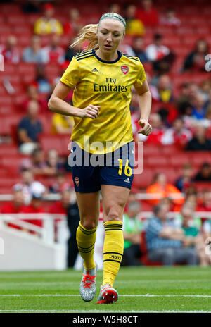 London, UK. 28th July, 2019. London, United Kingdom, JULY 28 Louise Quinn of Arsenal during Emirates Cup between Arsenal and Bayern Munich Women at Emirates stadium, London, England on 28 July 2019. Credit: Action Foto Sport/Alamy Live News Stock Photo