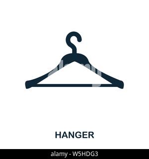 Hanger icon. Flat style icon design. UI. Illustration of hanger icon. Pictogram isolated on white. Ready to use in web design, apps, software, print. Stock Vector
