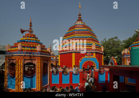 28 Dec 2014 Chhinnamasta Temple dedicated to Goddess Chinnamasta  Rajrappa, in Ramgarh district of Jharkhand INDIA asia Stock Photo