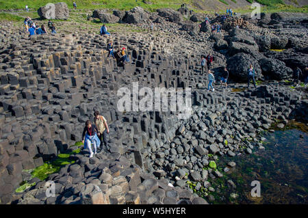 Giant's Causeway in Country Antrim, Northern Ireland Stock Photo