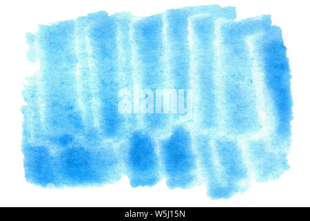 Abstract blue ink spot textured background. Modern design watercolor. Design element. Stock Photo