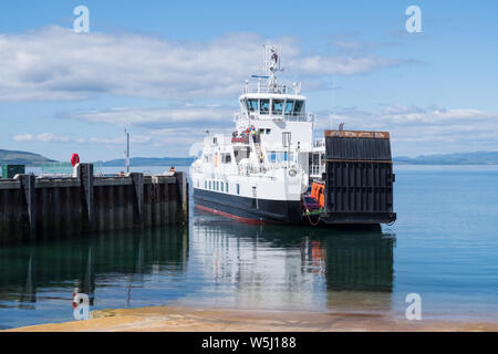 The Catriona A Caledonian MacBrayne Car Ferry Arriving At Lochranza ...