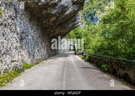 Italy Friuli Val Cellina Barcis - old road of the Valcellina - Natural park of Dolomiti Friulane