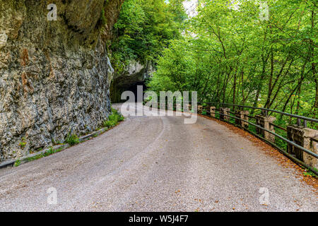 Italy Friuli Val Cellina Barcis - old road of the Valcellina - Natural park of Dolomiti Friulane