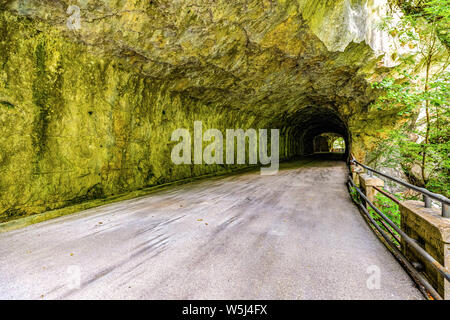 Italy Friuli Val Cellina Barcis - old road of the Valcellina - Natural park of Dolomiti Friulane