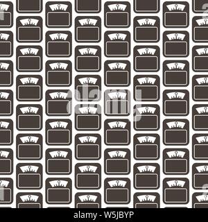 Pattern background Weight Scale Icon Stock Vector