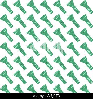 Pattern background flashlight icon Stock Vector