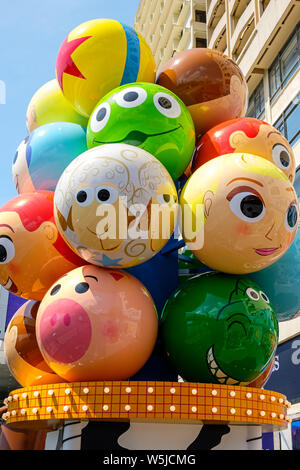 Hong Kong -July 26, 2019: Hong Kong Harbour Cityis joining forces with Disney to bring “Toy Story 4” themed carnival with different games and challeng Stock Photo