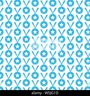 Pattern background medal icon Stock Vector