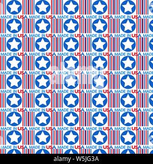 Pattern background Made in USA Icon Stock Vector