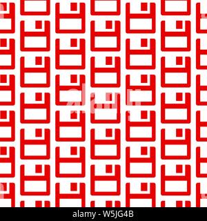 floppy disk icon pattern background Stock Vector