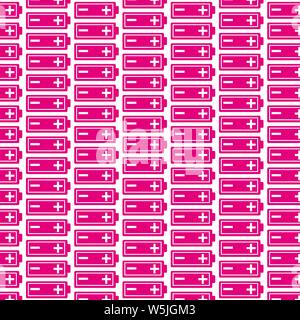 Pattern background Battery icon Stock Vector