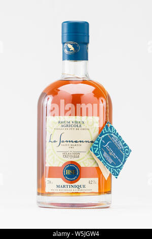 Bottle of Rum Stock Photo