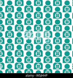 Pattern background Target icon Stock Vector