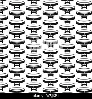 Pattern background Dog Collar Icon Stock Vector