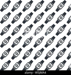 pattern background Smartwatch wearable icon Stock Vector