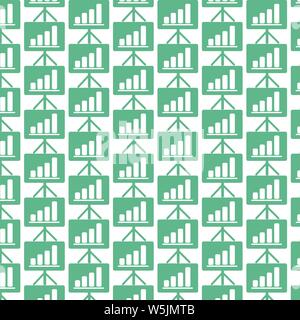Pattern background presentation board icon Stock Vector