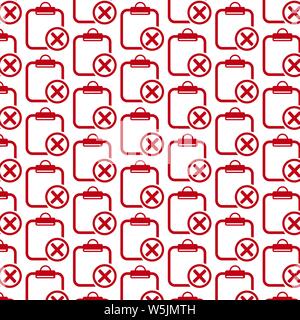 Pattern background Clipboard check list icon Stock Vector