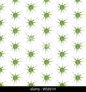 Pattern background Human sperm cell icon Stock Vector