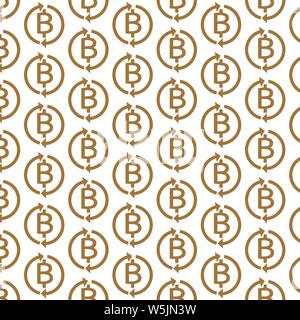 Pattern background Money Thai Bath Icon Stock Vector