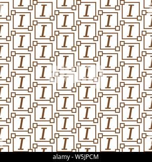 Pattern background Text edit letter icon Stock Vector