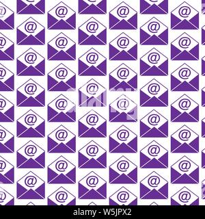 Pattern background Sending email and envelope icon Stock Vector