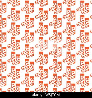 Pattern background Sock icon Stock Vector