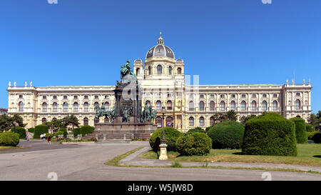 The Museum of Natural History in Vienna, Austria on a sunny summer day Stock Photo