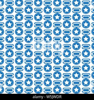 Pattern background medal icon Stock Vector
