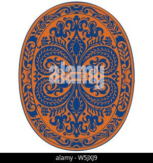 colorful Islamic Illumination for mosque tiling design vector Stock Vector