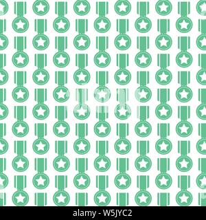 Pattern background medal icon Stock Vector