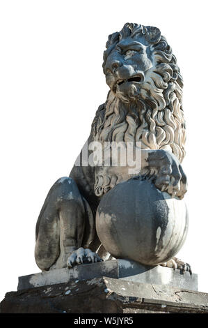 Florence, ITALY - July 18, 2017: The Marzocco lion, located in the Boboli Garden, is one of the symbol of the city of Florence. Stock Photo