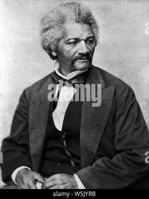 Frederick Douglass (1818-95), American Social Reformer, Abolitionist and Statesman, Half-Length Portrait, Photograph by George Francis Schreiber, 1870 Stock Photo