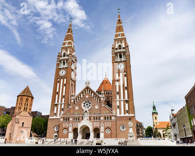 The Votive Church and Cathedral of Our Lady of Hungary in Szeged Stock Photo