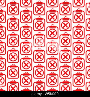 Pattern background Clipboard check list icon Stock Vector