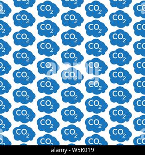 Pattern background CO2 icon Stock Vector