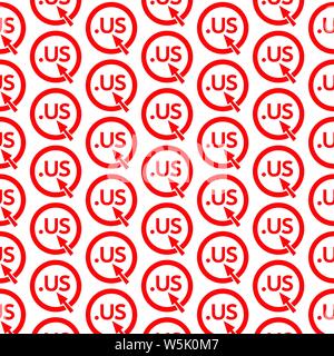 Pattern background Domain dot sign icon Stock Vector