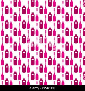 Pattern background Mascara icon Stock Vector